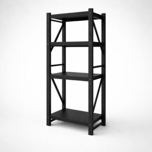 1.07M X 0.6M X 2M 800 KG Heavy Duty Steel Shelving Black