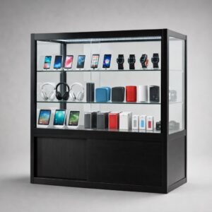 LuxLine™ Classic Counter Storage Glass Display Cabinet