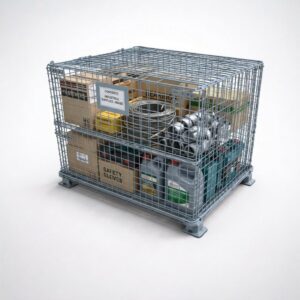 Wire Mesh Stillage – 1.0M (With Lid)