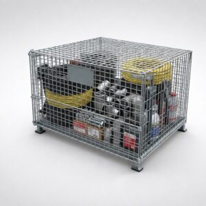 Wire Mesh Stillage – 1.2M (With Lid)