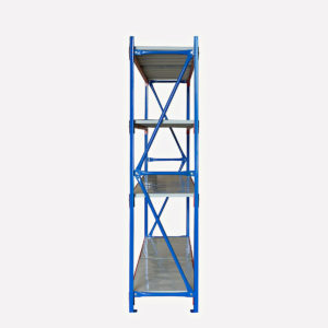 2M X 0.6M X 2M 800 KG Heavy Duty Steel Shelving Blue Orange