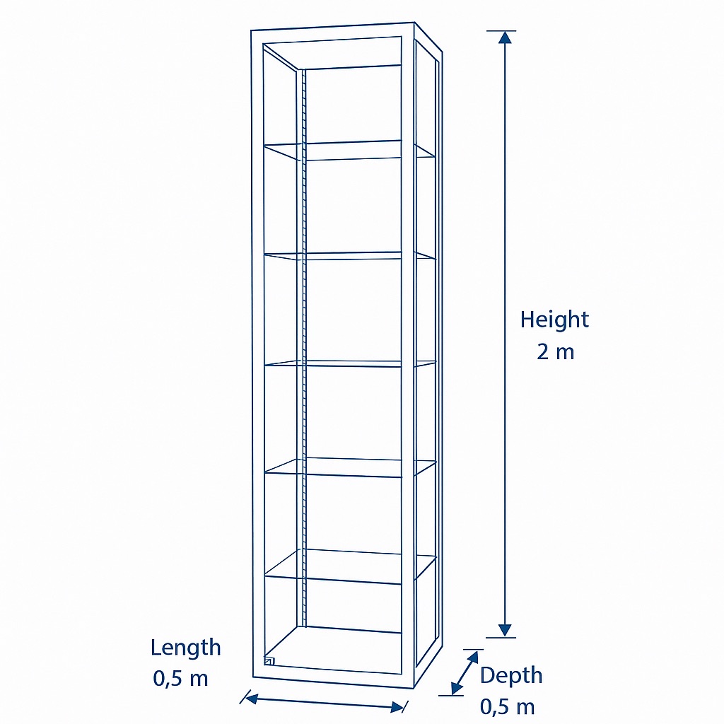 LuxSlim™ Glass Display Cabinet - Image 5