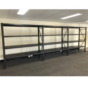 5M X 0.4M X 2M 2400 KG Heavy Duty Steel Shelving Black