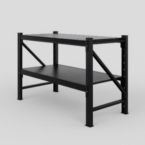 Steel Work Bench 1.5M x 0.6M x 0.9M Black