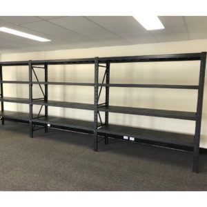 9M X 0.4M X 1.8M 4000 KG Heavy Duty Steel Shelving Black