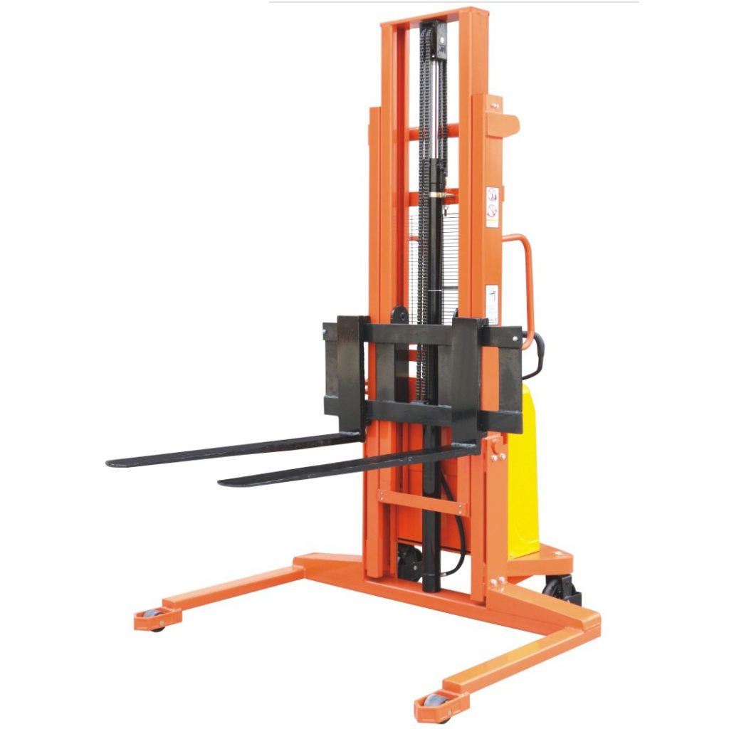 Semi Electric Straddle Stacker 1 Tonne 3M - Hobbs Displays