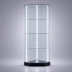 ClearEdge™ Counter Corner Glass Display Cabinet