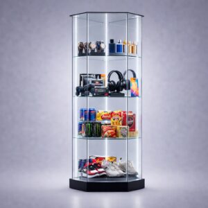 ClearEdge™ Counter Corner Glass Display Cabinet