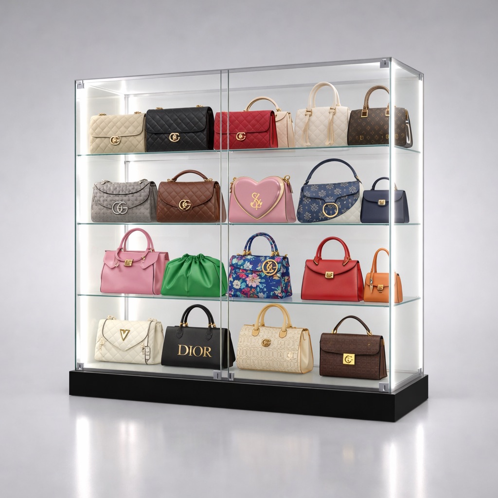 ClearEdge™ Wide Counter Glass Display Cabinet - Image 4