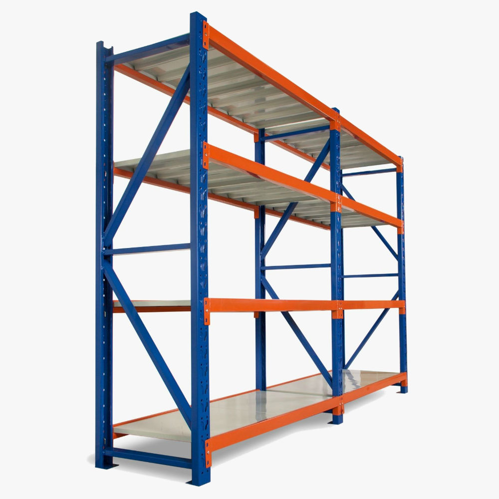 M X M X M Kg Heavy Duty Steel Shelving Blue Orange