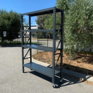 Mobile Steel Shelving 1.5M X 0.4M X 2M