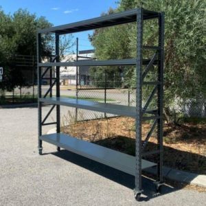 Mobile Steel Shelving 2.4M X 0.4M X 2M
