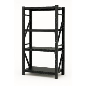 1.2M X 0.4M X 1.8M 800 KG Heavy Duty Steel Shelving Black