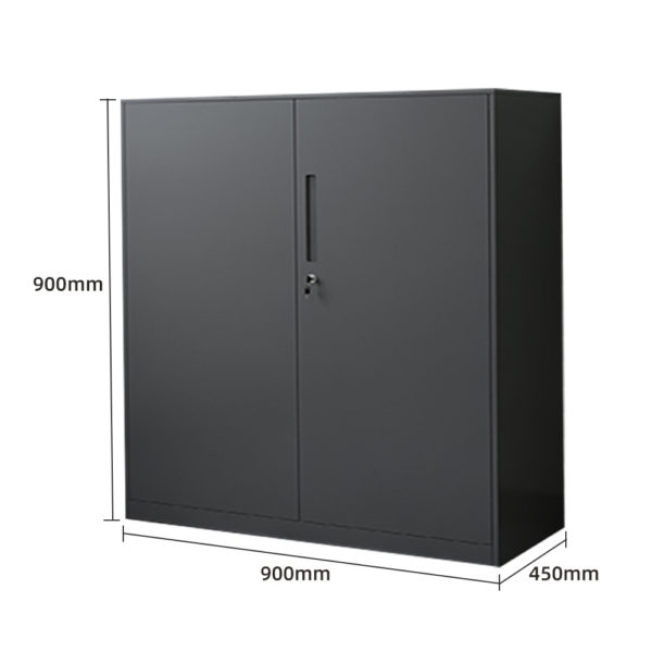 Steel Storage Cabinet 0.9M X 0.45M x 0.9M Black - Image 2