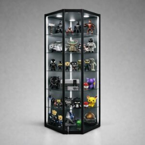 LuxArc™ Corner Glass Display Cabinet