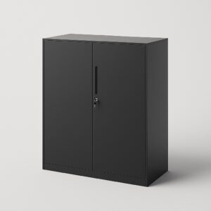 Steel Storage Cabinet 0.9M X 0.45M x 0.9M Black