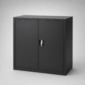 Steel Storage Cabinet 0.9M X 0.45M x 0.9M Black