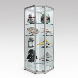 LuxArc™ Corner Glass Display Cabinet