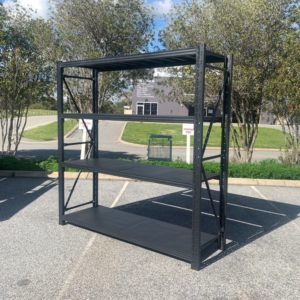 1.2M X 0.6M X 1.6M 800 KG Heavy Duty Steel Shelving Black
