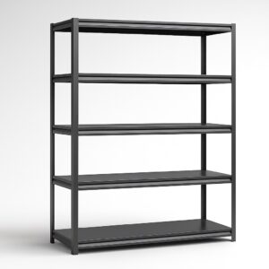 Steel Shelving 1.5M X 0.457M X 1.83M Black