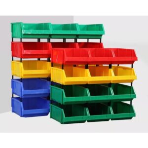 Stackable Plastic Small Parts Container Blue 175 x 118 x 73MM