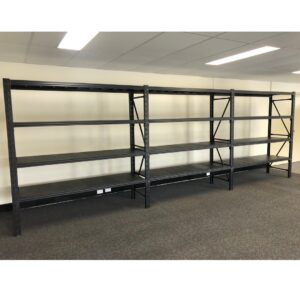 5M X 0.6M X 2M 3600 KG Heavy Duty Steel Shelving Black