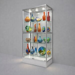 LuxCore™ Dual Mirror Glass Display Cabinet