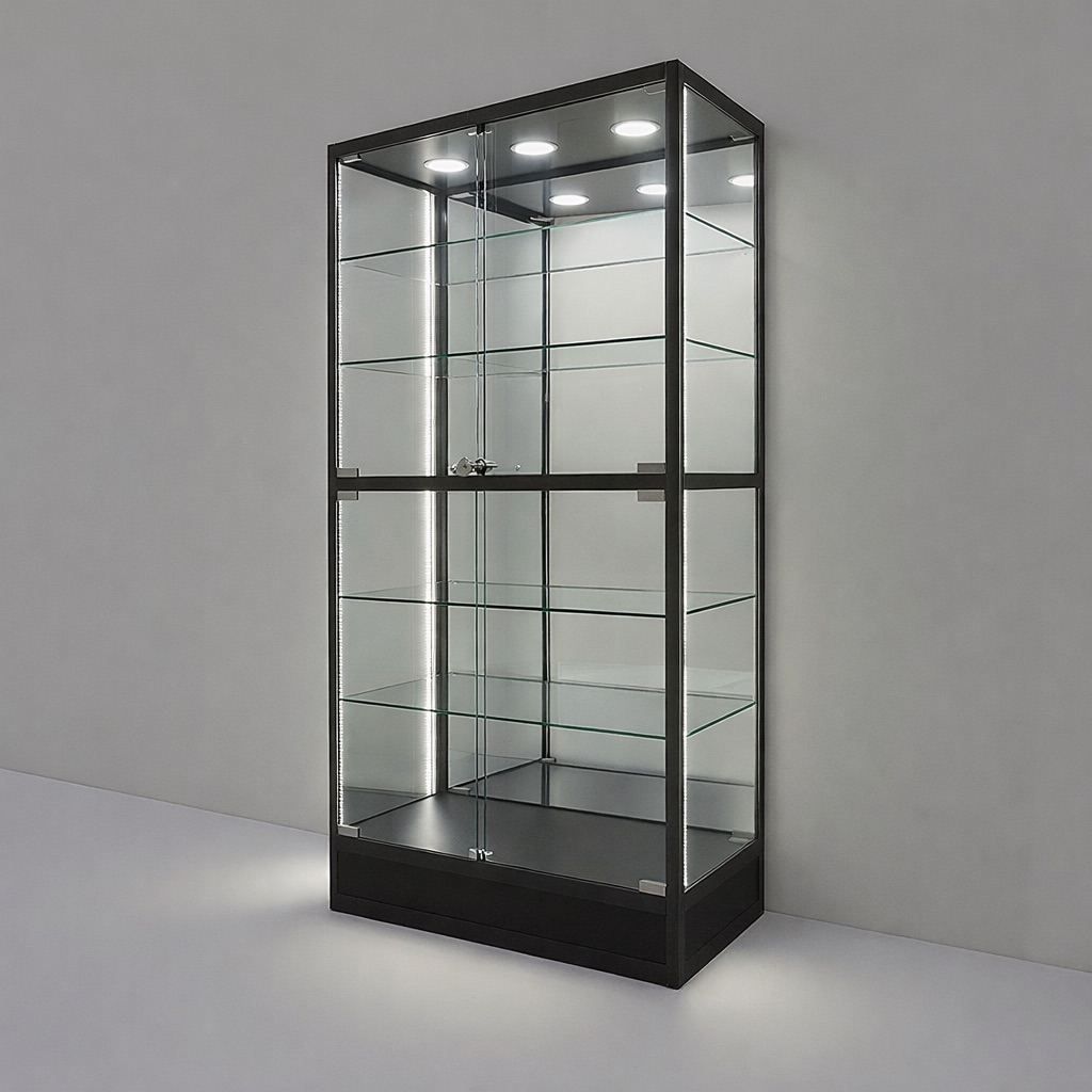 LuxCore™ Dual Mirror Glass Display Cabinet
