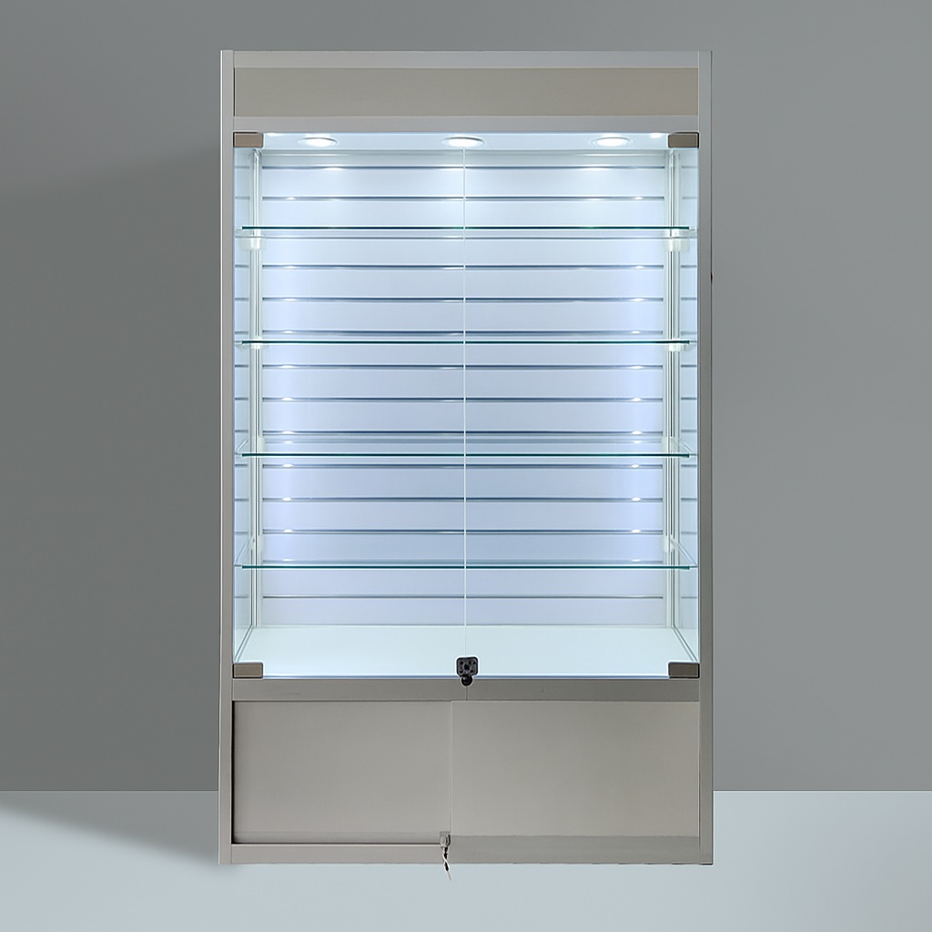 LuxGuard™ Slatwall Storage Glass Display Cabinet - Image 5