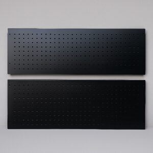 Steel Pegboard Square Hole | 2390 X 550 MM (2 Pack) Black