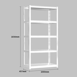 Steel Shelving 1M X 0.457M X 1.83M White
