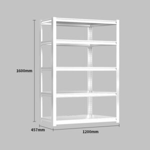 Steel Shelving 1.2M X 0.457M X 1.6M White