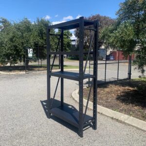 1.8M X 0.4M X 1.8M 800 KG Heavy Duty Steel Shelving Black