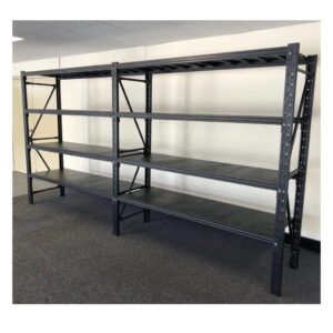 3.6M X 0.4M X 1.8M 1600 KG Heavy Duty Steel Shelving Black