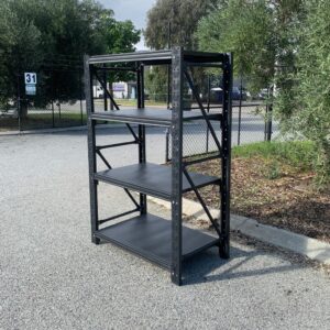 2M X 0.5M X 2M  800 KG Heavy Duty Steel Shelving Black