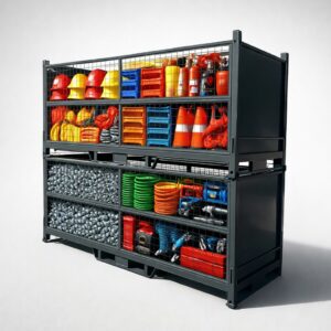 Foldable Mesh Stillage Cage – 3.0M | Heavy-Duty | 1000kg Rated
