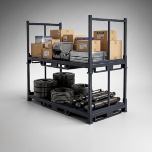 Side Foldable Stillage Cage – 2.4M | Heavy-Duty | 1000kg Rated