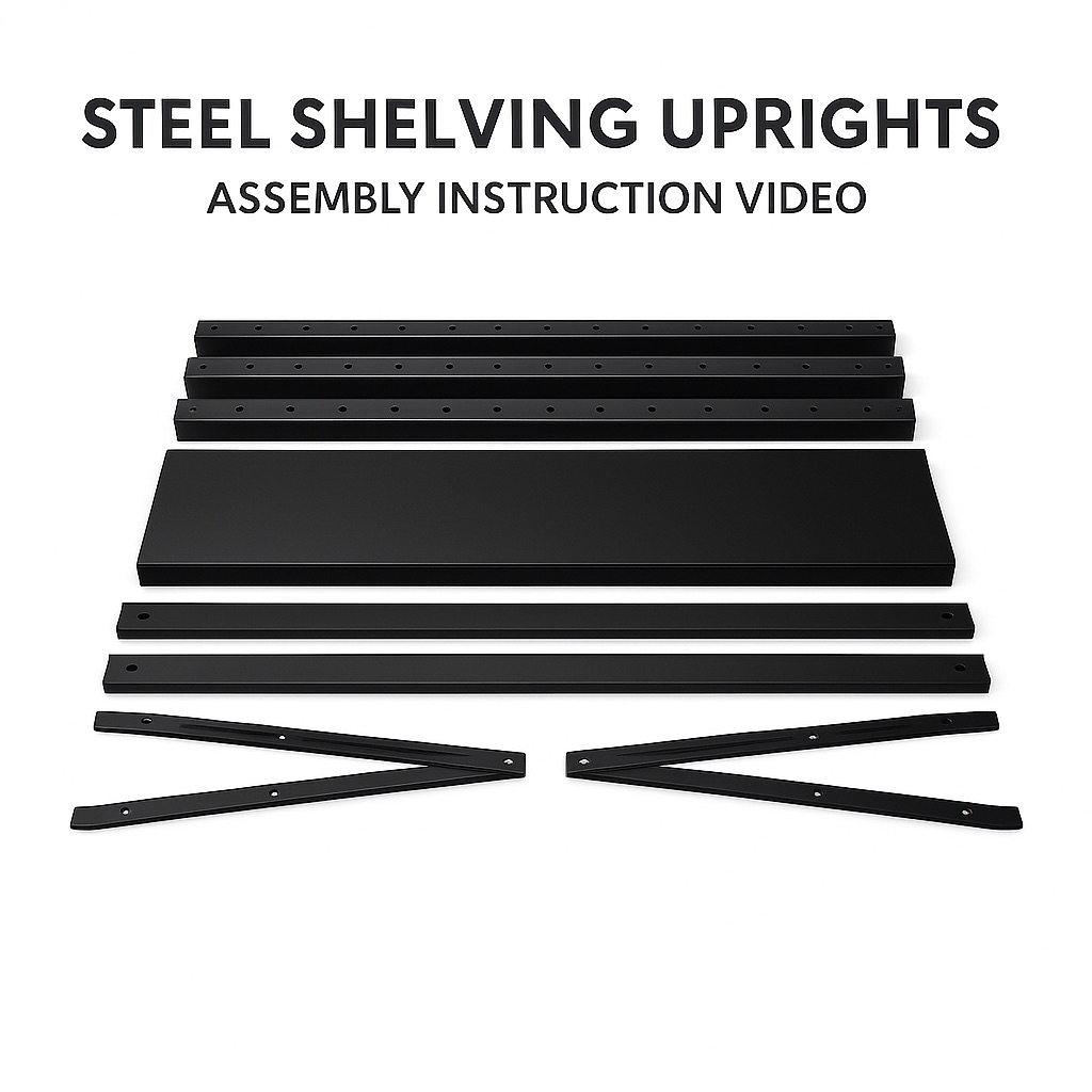 Steel Shelving Uprights Assembly Instruction Video - Image 2