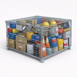 Wire Mesh Stillage – 1.5M (With Lid)