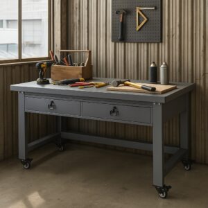 Industrial Mobile Work Bench 1.2M Length With Drawers