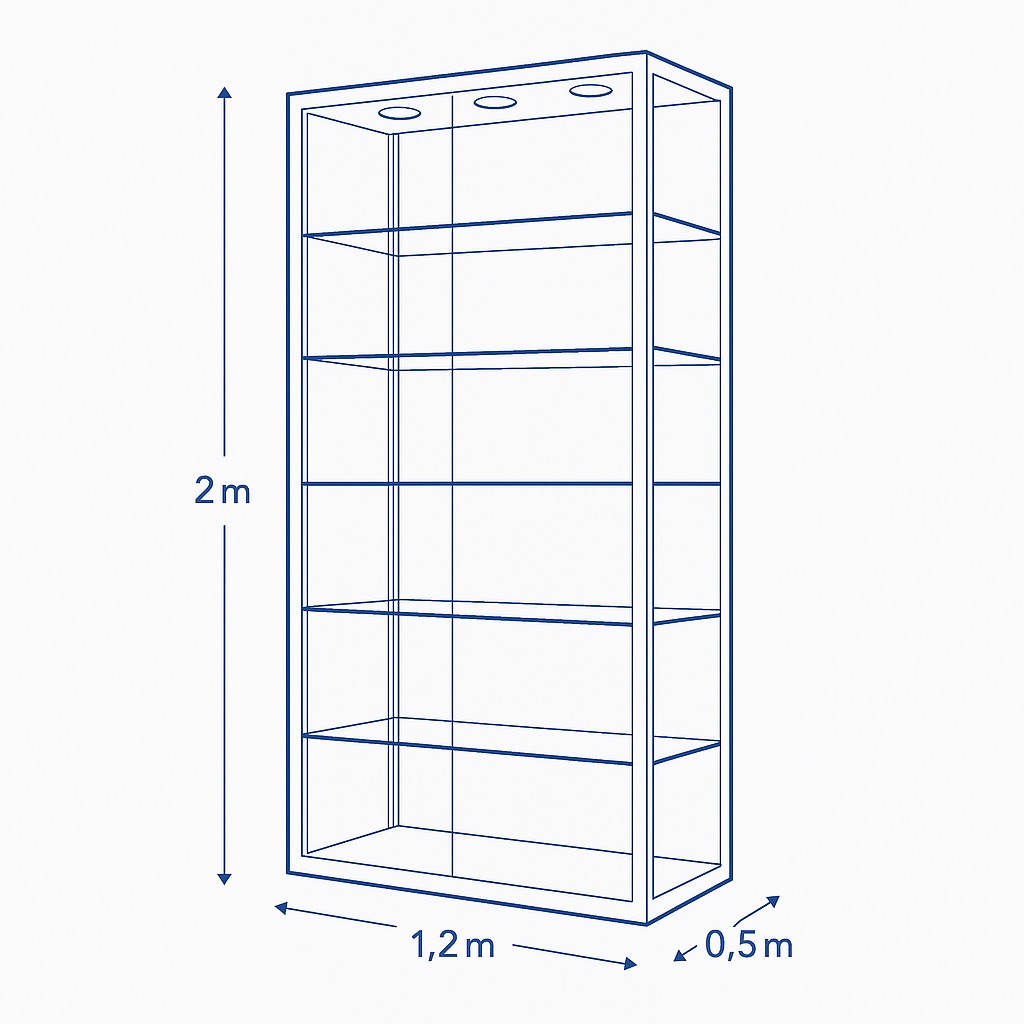 LuxGuard™ Mirror Glass Display Cabinet - Image 6