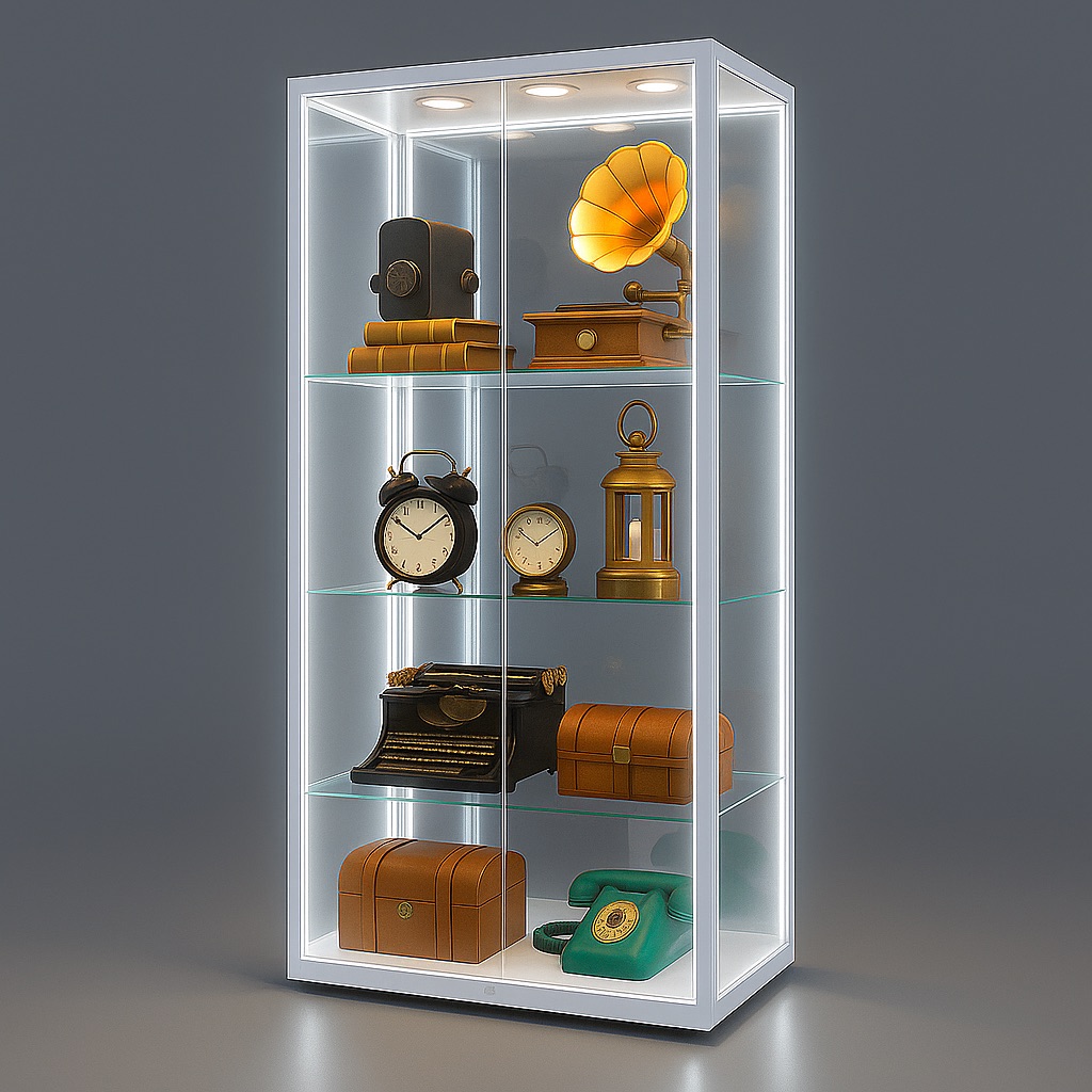 LuxGuard™ Mirror Glass Display Cabinet - Image 2