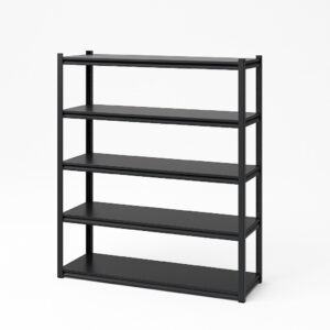 Zenith 5-Tier Black Steel Shoe Rack 0.7M x 0.3M x 1.03M