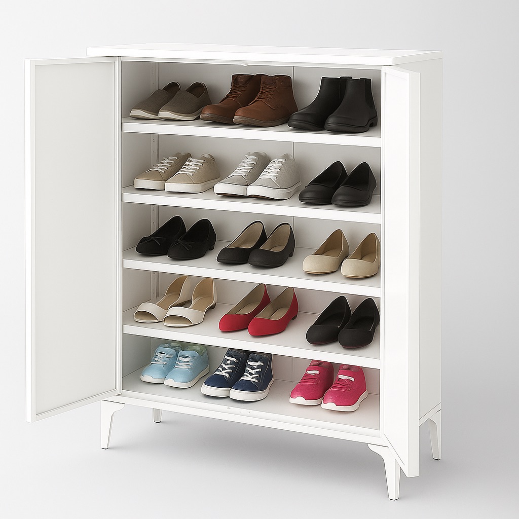 Steeluxe Shoe Cabinet 0.8M x 0.35M x 1.02M - Image 2