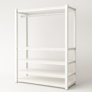Elegante Wardrobe Opal White 1.2M x 0.45M x 1.98M