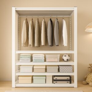 Elegante Wardrobe Opal White 1.5M x 0.45M x 1.98M