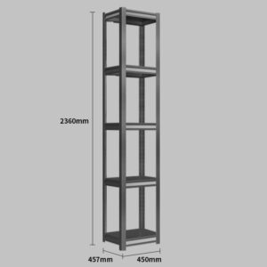 Steel Shelving 0.45M X 0.457M X 2.36M Black