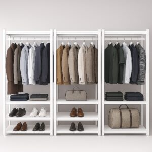 Trio Wardrobe Fusion 3 Unit Combination - Opal White