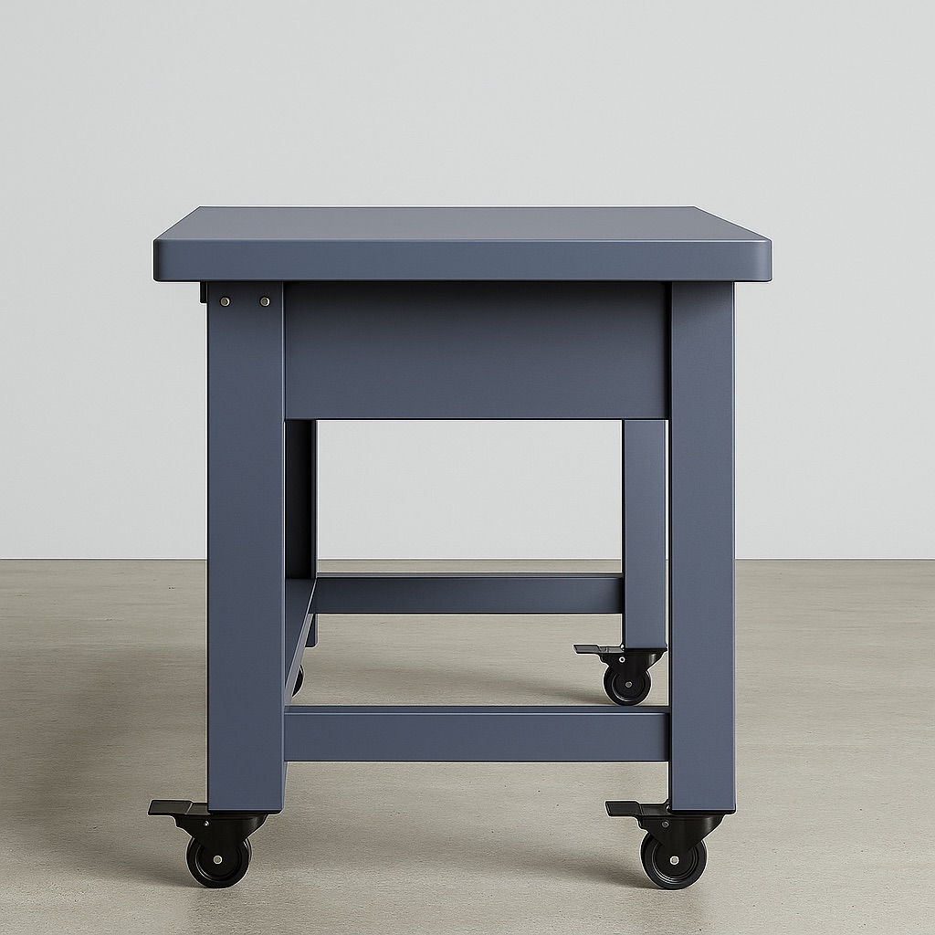 Industrial Mobile Work Bench 1.5M Length with Drawers - Image 3