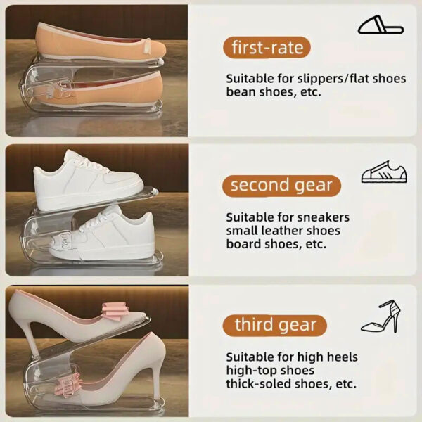 STACKFIT Clear Shoe Stacker (26x11x15cm) - Image 6